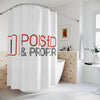 Polyester Shower Curtain - Poised & Proper