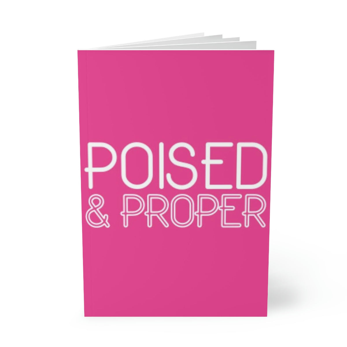 Softcover Notebook, A5 - Poised & Proper