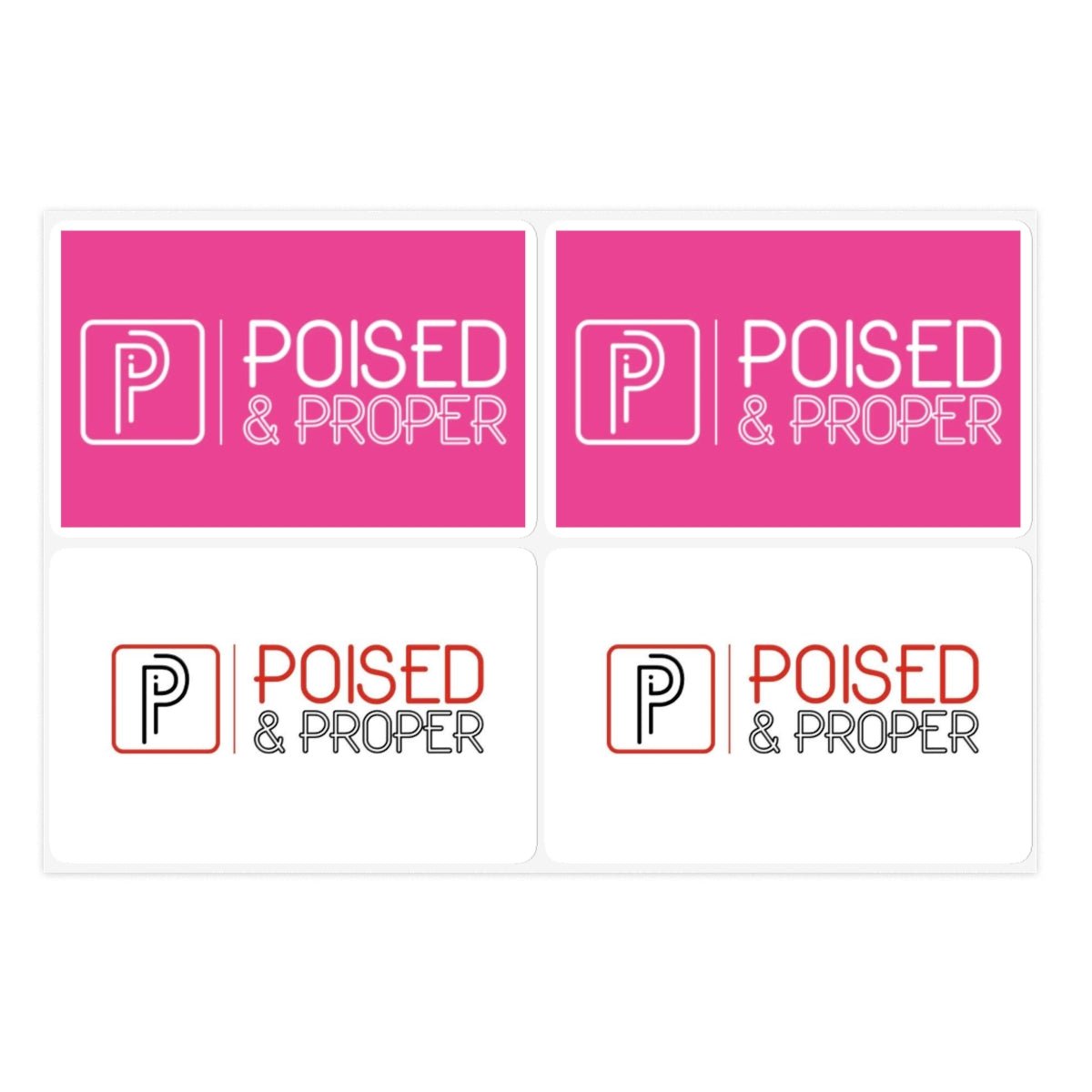 Sticker Sheets - Poised & Proper